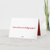 ハッピーの結婚記念日 私の愛するロマンチックな赤いハート カード (裏面)