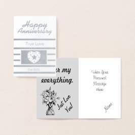 ハッピーの結婚記念日 箔カード