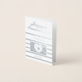 ハッピーの結婚記念日 箔カード (正面)