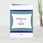 ハッピーの記念日、美しい紫 カード (裏面)