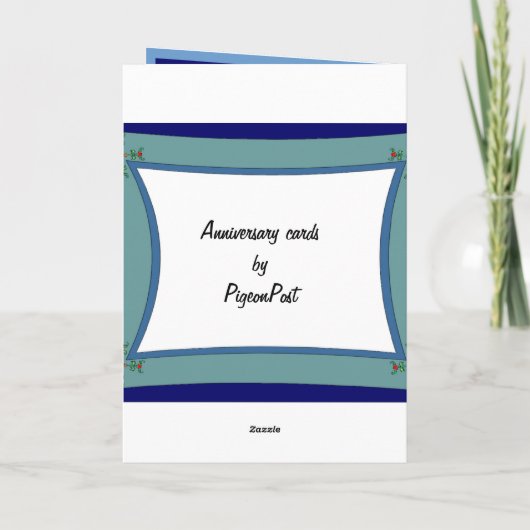 ハッピーの記念日、美しい紫 カード (裏面)