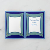 ハッピーの記念日、美しい紫 カード (内部)