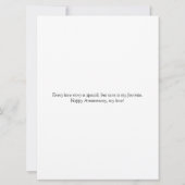 ハッピーの記念日 12 枚の写真 コラージュ 案内状 (裏面)