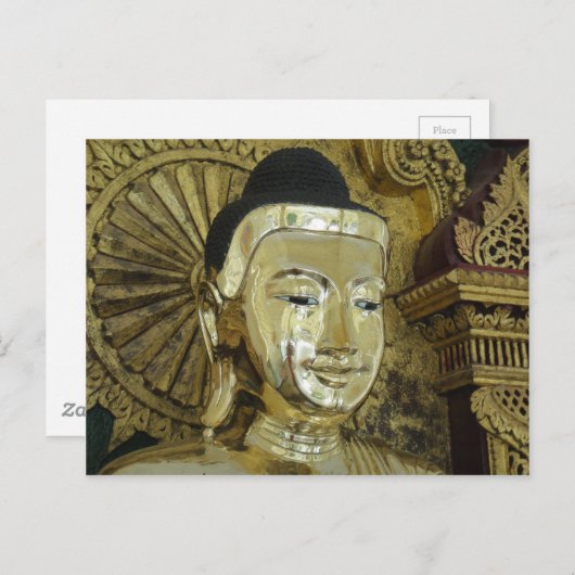 ハッピーめい想ブッダ祈の目が開く ポストカード (正面/裏面)