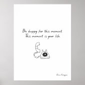 ハッピーやる気を起こさせる引用文ウォールアート ポスター (正面)