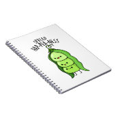 ハッピーを広げるキュートなエンピツ豆のダジャレ ノートブック (右側)