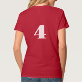 ハッピーアイシズのいとこの乗務員パーソナライズされた数 Tシャツ (裏面)