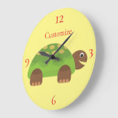 ハッピーアイニリングタートルサンダー_Cove ラージ壁時計 (傾斜)