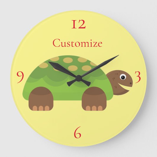 ハッピーアイニリングタートルサンダー_Cove ラージ壁時計 (正面)