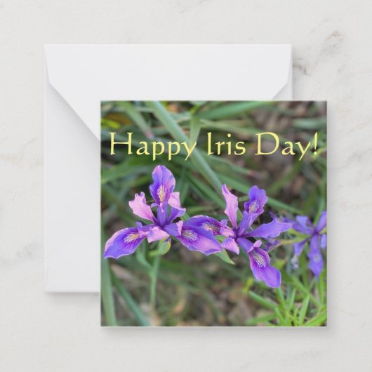 ハッピーアイリスの日！ ノートカード (正面)