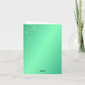 ハッピーアイリッシュSt patricks day詩 カード (裏面)