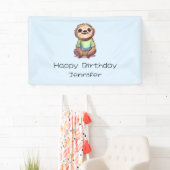 ハッピーアイリングスロッスシッリラックスチ誕生日 横断幕 (インサイチュ)