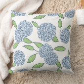 ハッピーアジサイ名門私立校風のズコースタルデコール クッション (ブランケット)