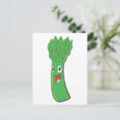 ハッピーアスパラガス野菜 ポストカード (スタンド正面)