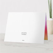 ハッピーアットホームカワイハウスカラフル カード (裏面)