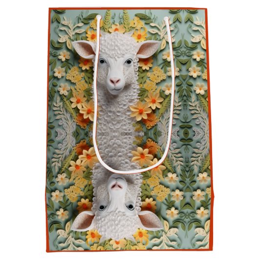 ハッピーアドハイードバクライードシープミディアム抱き枕 ミディアムペーパーバッグ (裏面)