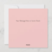 ハッピーアニバーサリーあなたの写真ハート赤ピンククリーム シーズンカード (裏面)