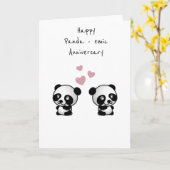 ハッピーアニバーサリーおもしろいカードプンパンデミック愛あなた カード (黄色い花)