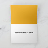ハッピーアニバーサリーおもしろいドヌートユーモア カード (内部)