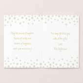 ハッピーアニバーサリーお洒落フラワーカード 箔カード (内部)