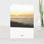 ハッピーアニバーサリーかわいらしカード曇り夕日 カード (裏面)