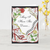 ハッピーアニバーサリーこのダンスを… カード (黄色い花)