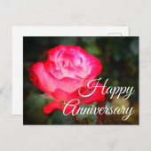 ハッピーアニバーサリーさくらんぼパフェバラ#3ハガキ ポストカード (正面/裏面)