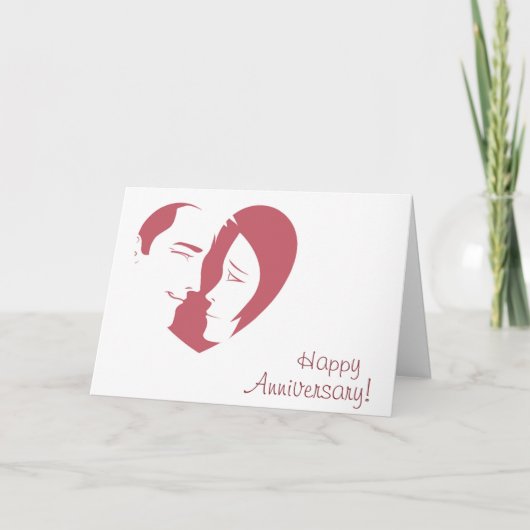 ハッピーアニバーサリーのグリーティングカード カード (正面)