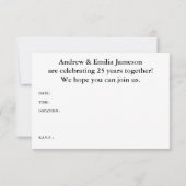 ハッピーアニバーサリーぼけ 招待状 (裏面)