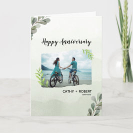 ハッピーアニバーサリーカスタムブランド折り返し挨拶 カード