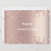 ハッピーアニバーサリーカードバラ赤面グリッタードライブ (裏面)