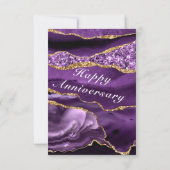 ハッピーアニバーサリーカードパープルバイオレットアガテゴッド カード (裏面)