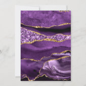ハッピーアニバーサリーカード – アゲートパープルバイオレット金ゴールド カード (裏面)