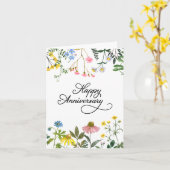 ハッピーアニバーサリーカード カード (黄色い花)