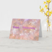 ハッピーアニバーサリーカード カード (黄色い花)