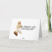 ハッピーアニバーサリーキスをするベビーチップムンクスカード カード (裏面)