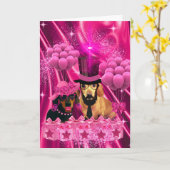 ハッピーアニバーサリーグリーティングカード カード (黄色い花)