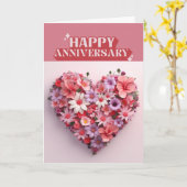 ハッピーアニバーサリーグリーティングカード カード (黄色い花)