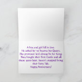 ハッピーアニバーサリーグリーティングカード カード (内部)