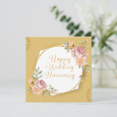 ハッピーアニバーサリーグリーティングカード 招待状 (スタンド正面)