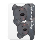 ハッピーアニバーサリーコアラ夫婦 マグネット (縦)