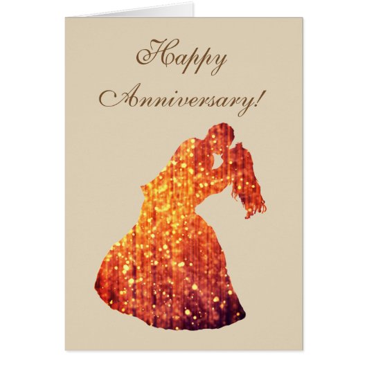 ハッピーアニバーサリーゴールデンカップル、キスはがき (正面)