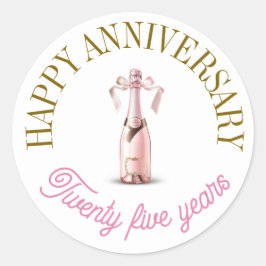 ハッピーアニバーサリースタンプ ラウンドシール