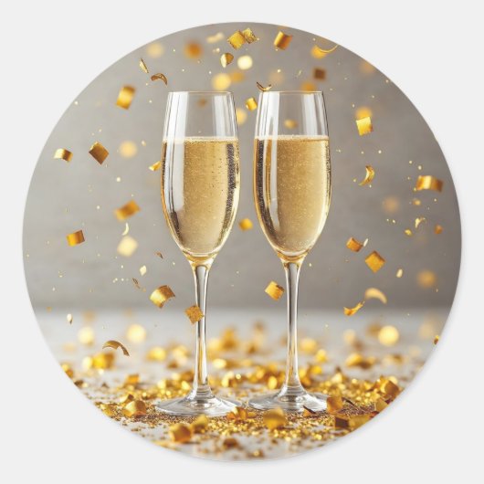 ハッピーアニバーサリースタンプ ラウンドシール (正面)