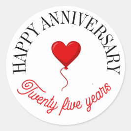 ハッピーアニバーサリースタンプ ラウンドシール