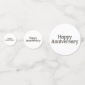 ハッピーアニバーサリーテーブル紙吹雪 コンフェッティ (正面)