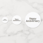 ハッピーアニバーサリーテーブル紙吹雪 コンフェッティ (裏面)