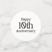 ハッピーアニバーサリーテーブル紙吹雪 コンフェッティ (スモール正面)