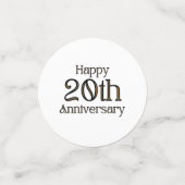 ハッピーアニバーサリーテーブル紙吹雪 コンフェッティ (スモール正面)