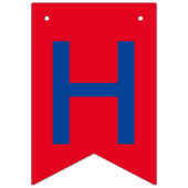 ハッピーアニバーサリーデコレーション バンティングフラッグ (第1の旗)